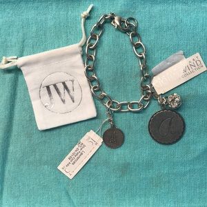 John Wind Silver “A” Charm Bracelet